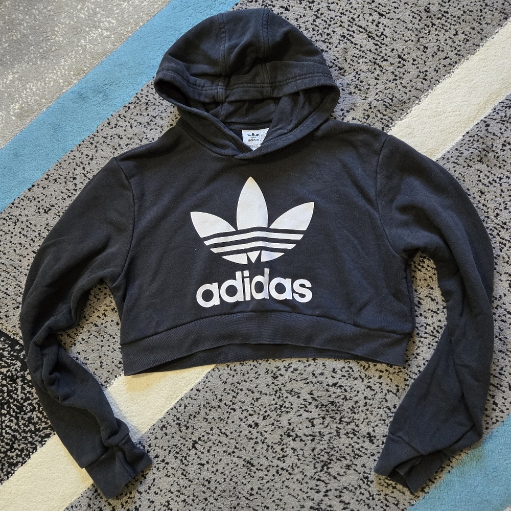 Adidas cropped hoodie,  XS/S, EUC